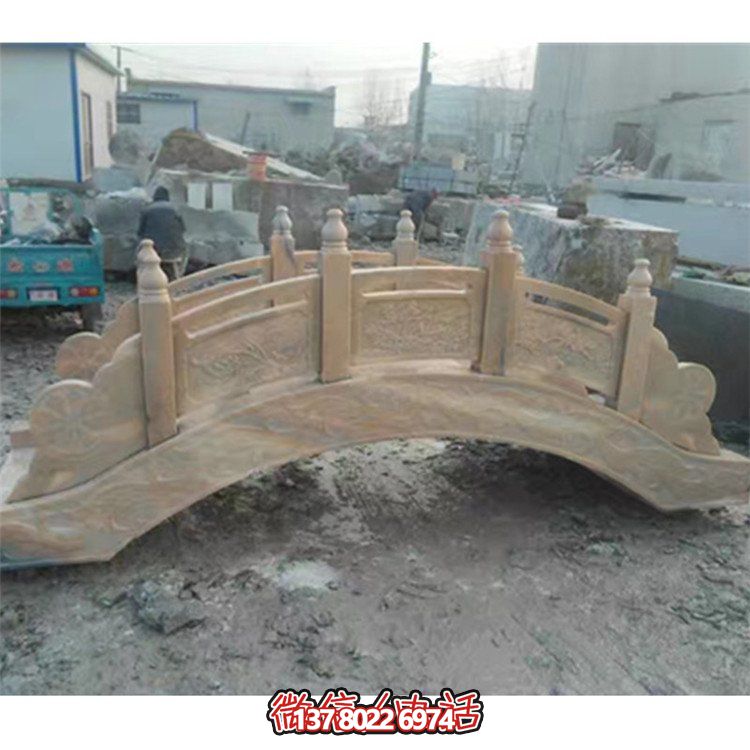 精美花崗巖雕刻石拱橋，為您的庭院裝飾添彩