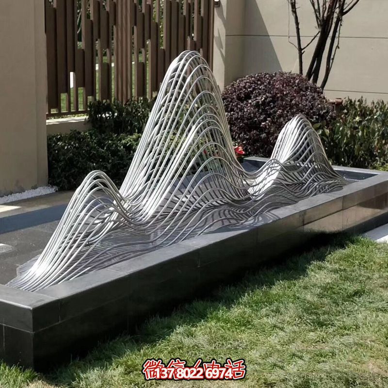 抽象不銹鋼園林景觀標志擺件 抽象不銹鋼園林景觀標志擺件