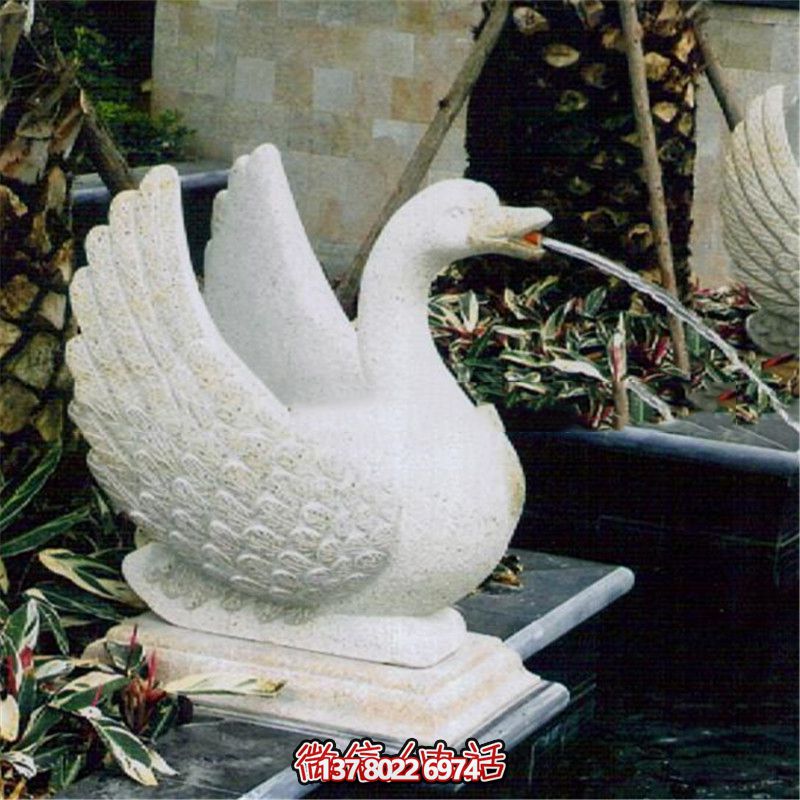 玻璃鋼雕塑噴水器,點亮公園白色天鵝 玻璃鋼雕塑噴水器,點亮公園白色天鵝