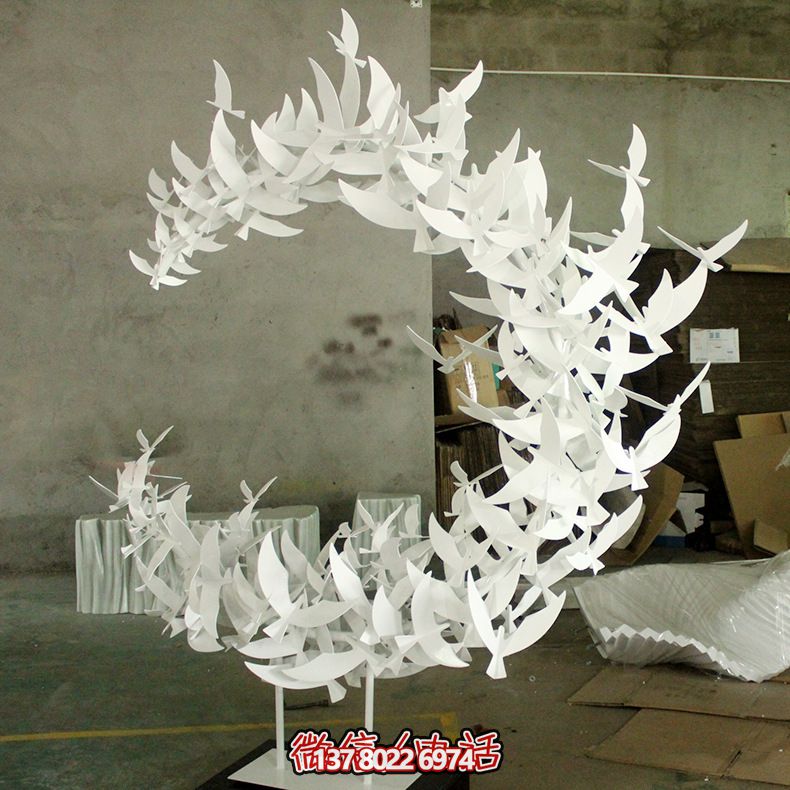 玻璃鋼雕塑擺件裝飾品，創(chuàng)意抽象鴿子裝飾室內(nèi)別墅