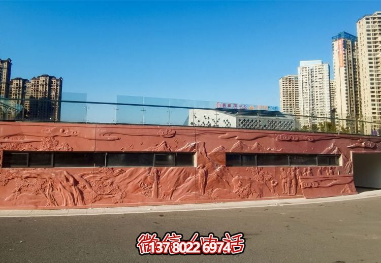 絢麗藝術空間，創意戶外浮雕銅雕影壁壁畫雕塑