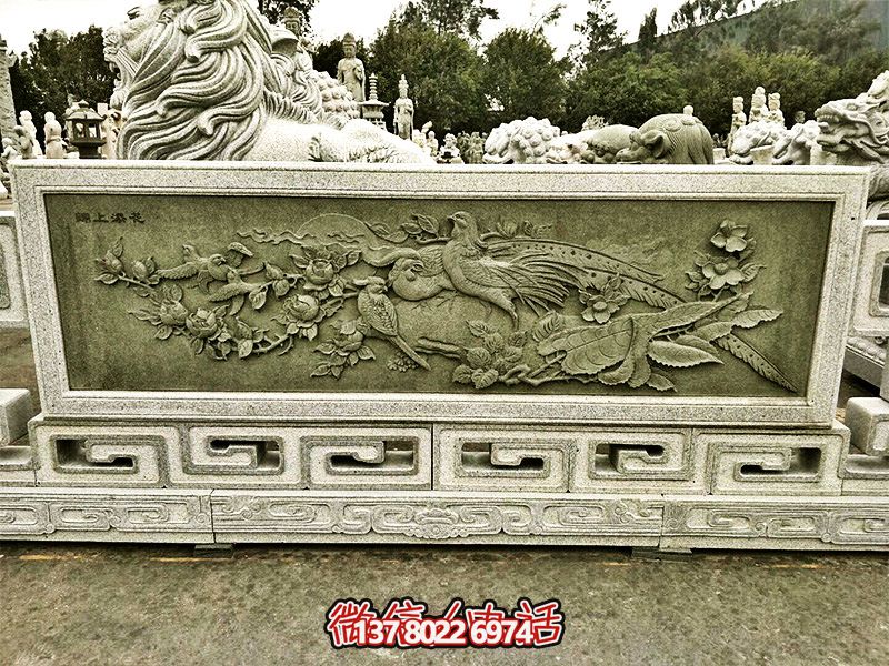 大理石綠浮雕欄桿,為景區裝飾錦上添花 大理石綠浮雕欄桿,為景區裝飾錦上添花