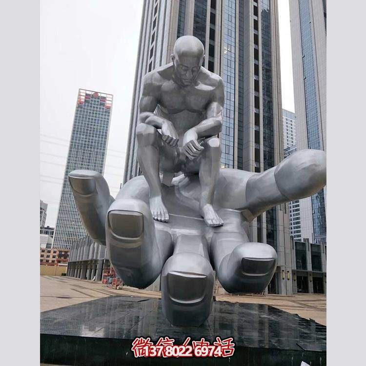 大型不銹鋼創意人物景觀雕塑——鐫刻在商業街、商業廣場的精美絕倫