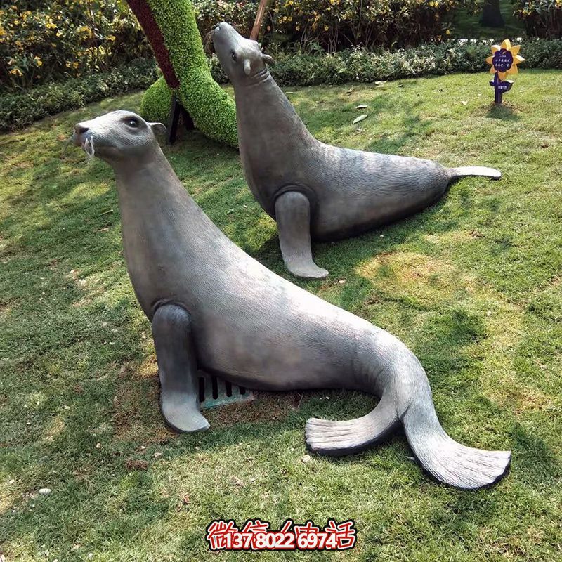 海豹雕塑玻璃鋼創意抬頭擺放公園裝飾 海豹雕塑玻璃鋼創意抬頭擺放公園裝飾