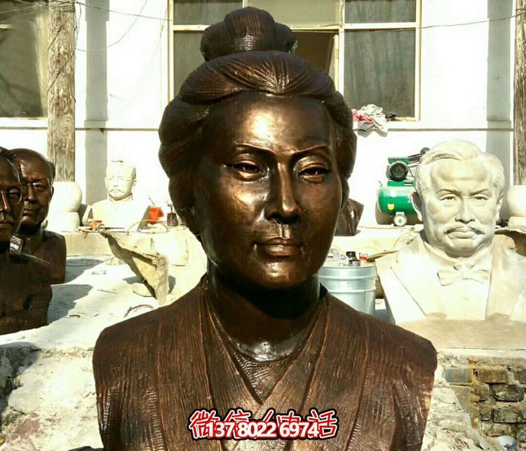 仿古雕塑玻璃鋼李清照女胸像 仿古雕塑玻璃鋼李清照女胸像