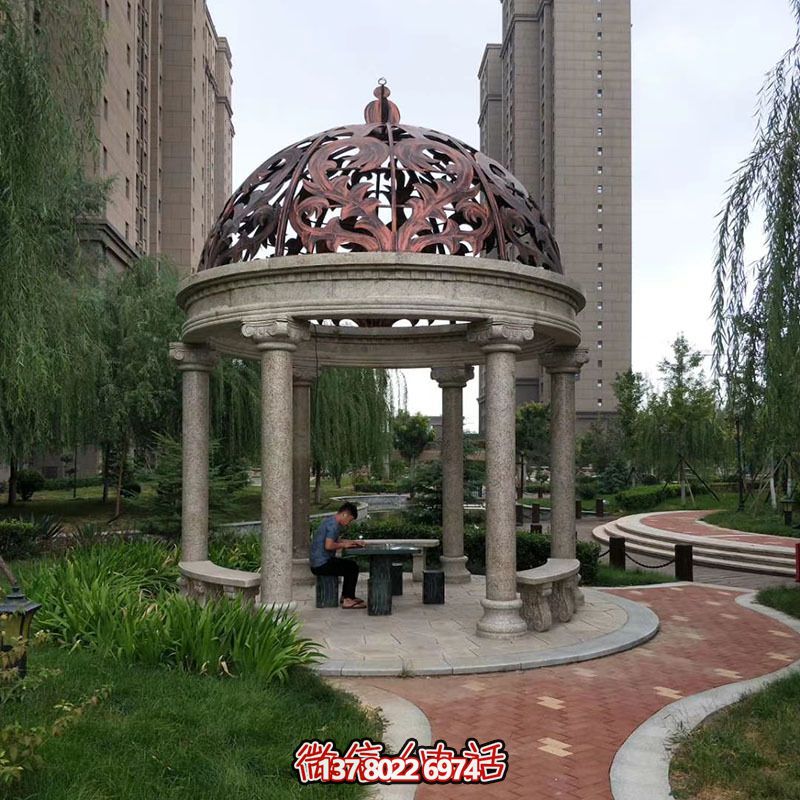 高端歐式鏤空涼亭,打造完美小區廣場 高端歐式鏤空涼亭,打造完美小區廣場