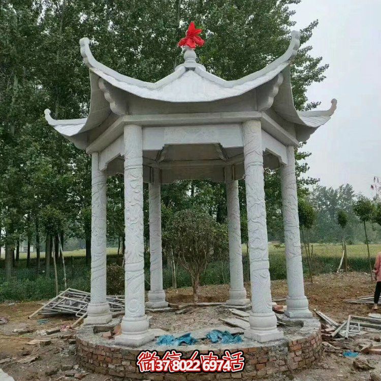 單層石涼亭，讓您擁有完美休閑空間