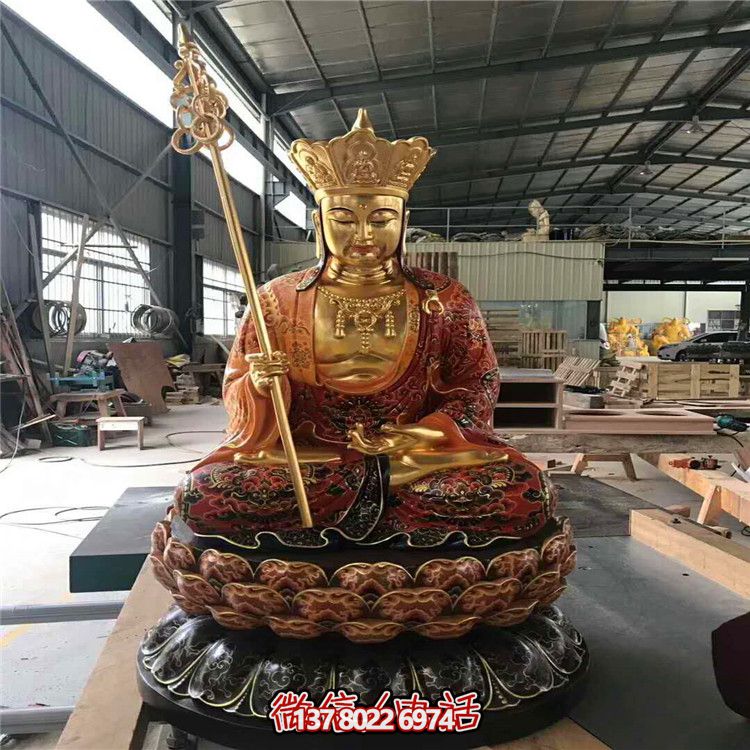 傳統宗教雕塑-地藏王佛像 傳統宗教雕塑-地藏王佛像