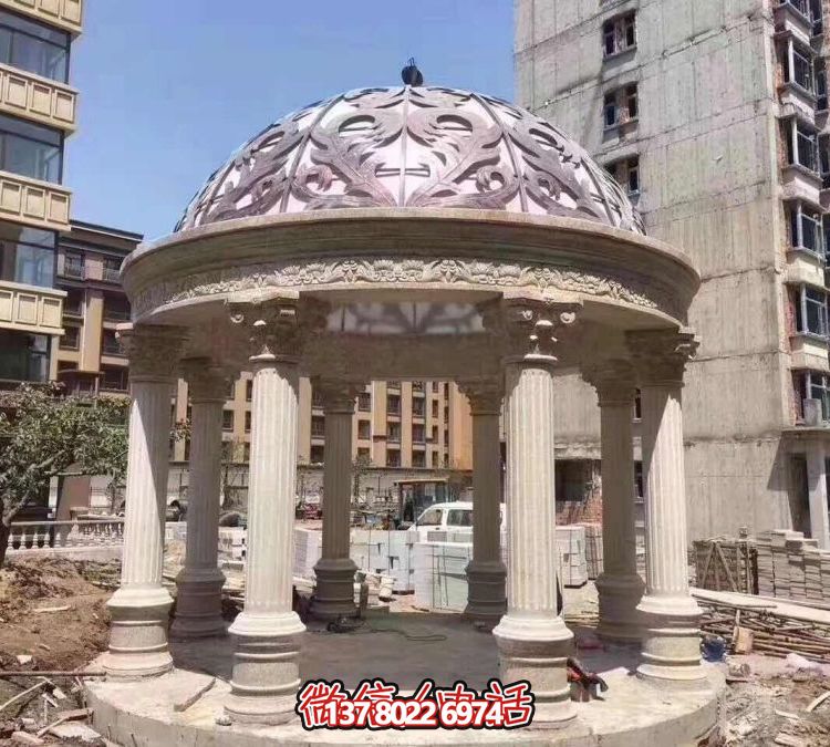 歐式羅馬涼亭，營造優雅小區花園