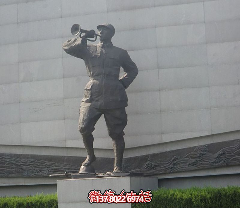 紀念抗戰時期的銅雕景觀 紀念抗戰時期的銅雕景觀