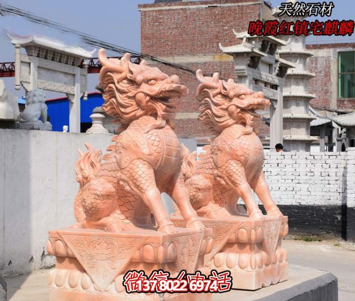 仿古神麒麟石雕,點綴您的庭院門口 仿古神麒麟石雕,點綴您的庭院門口