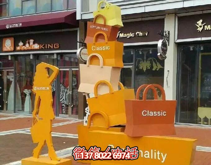 不銹鋼購物袋雕塑,讓您的商業街路邊擺放更具藝術感 不銹鋼購物袋雕塑,讓您的商業街路邊擺放更具藝術感