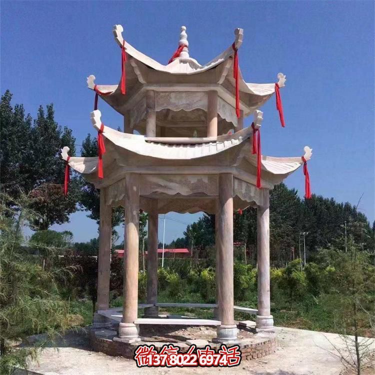 古典式園林雕塑，打造涼亭小區(qū)尊貴裝點(diǎn)