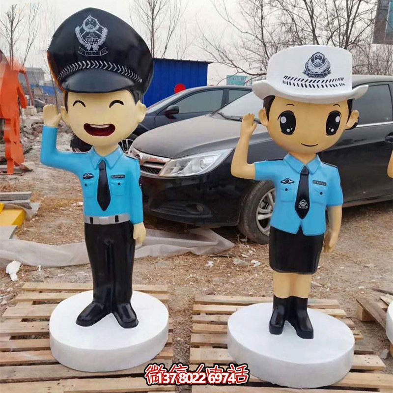 玻璃鋼雕塑人民警察人物 玻璃鋼雕塑人民警察人物