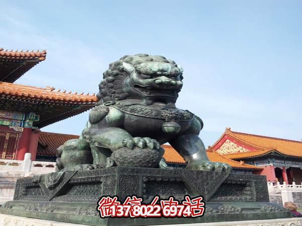 故宮仿真青石獅子雕塑 故宮仿真青石獅子雕塑