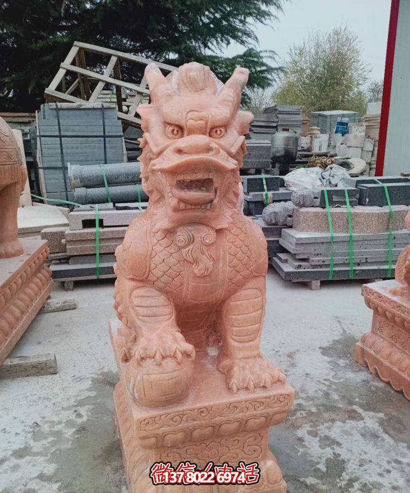 黃蠟石石雕園林景觀(guān)神獸麒麟雕塑 黃蠟石石雕園林景觀(guān)神獸麒麟雕塑
