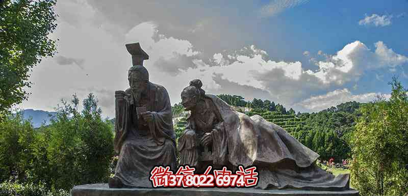 公園小區鑄銅古代親嘗湯藥二十四孝人物銅雕 公園小區鑄銅古代親嘗湯藥二十四孝人物銅雕