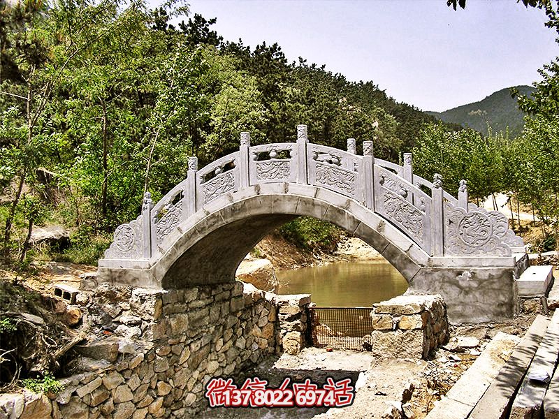 小石拱橋大理石欄桿景區裝飾 小石拱橋大理石欄桿景區裝飾