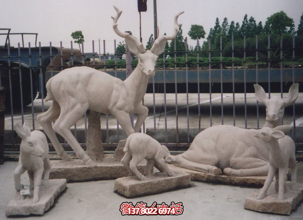 石材景觀(guān)動(dòng)物雕塑——梅花鹿 石材景觀(guān)動(dòng)物雕塑——梅花鹿