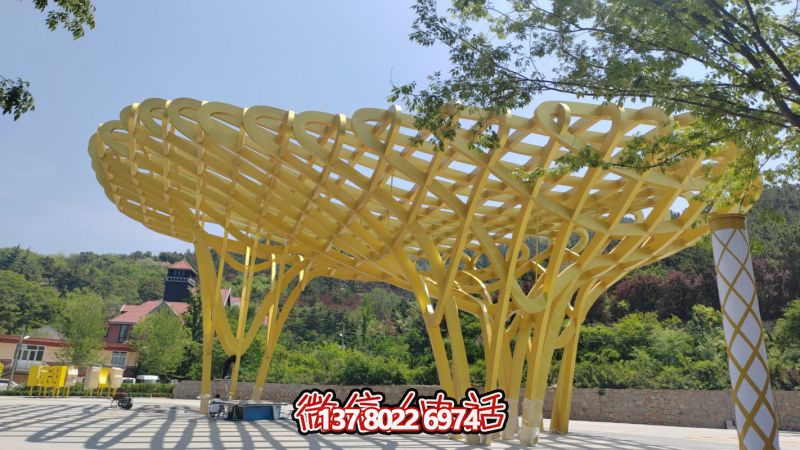 大型不銹鋼景觀雕塑“筑巢引鳳”——山東青島嶗山區國際人才公園