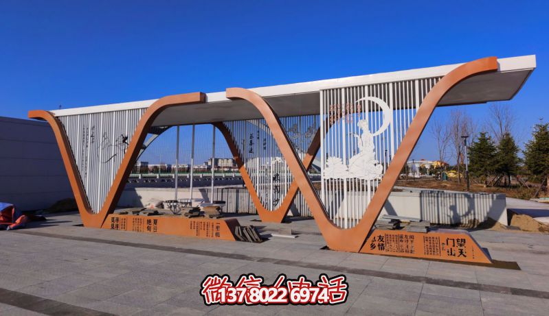 帶狀公園雕塑小品--吉林敦化帶狀公園景觀雕塑